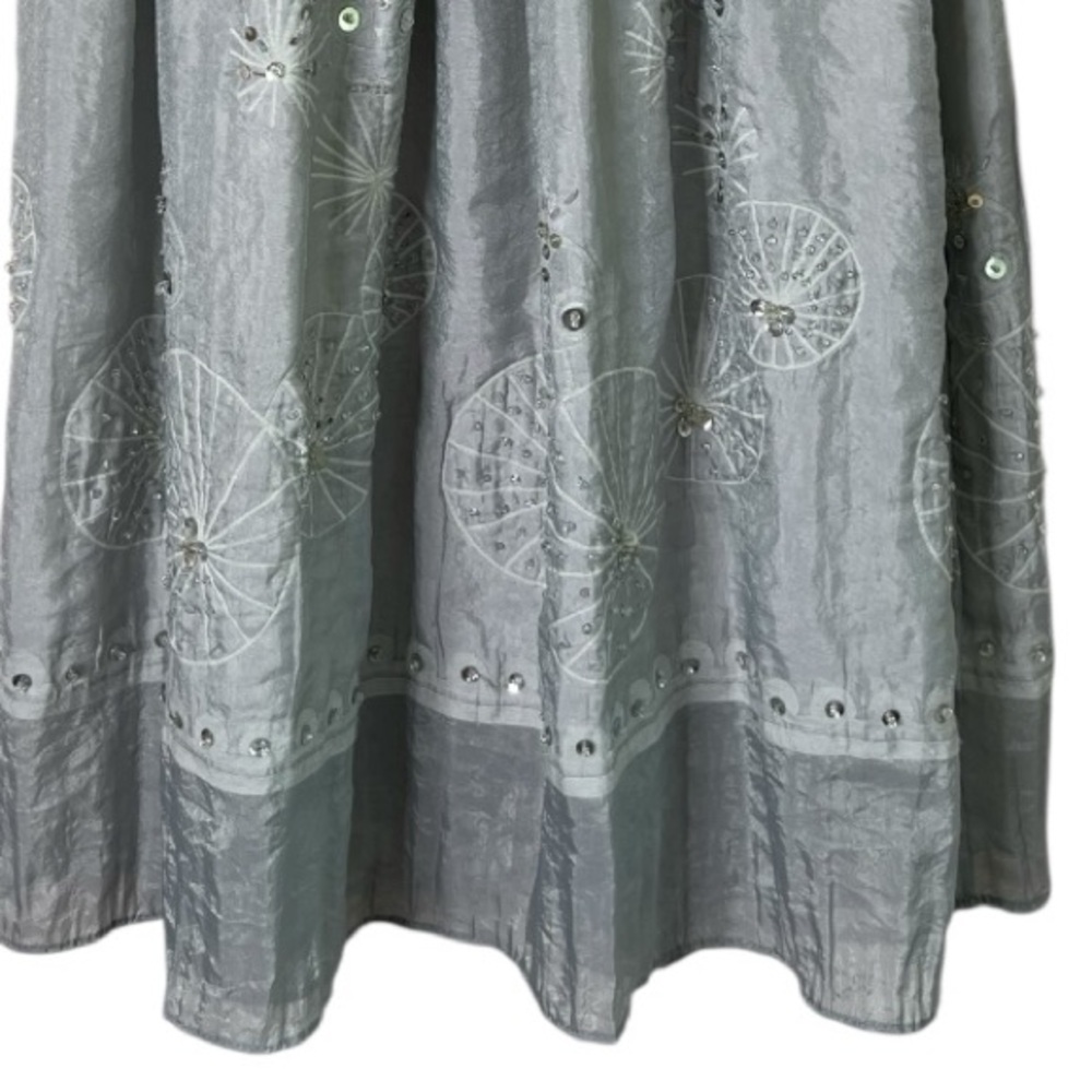 Lapis Anthropologie Women’s Light Gray Convertible Strapless Dress OR Skirt OS - Picture 6 of 7